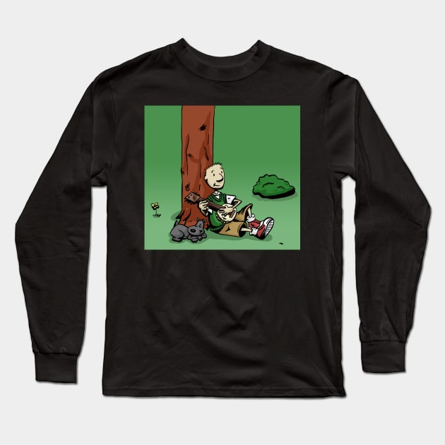 Doug Long Sleeve T-Shirt by Black Snow Comics